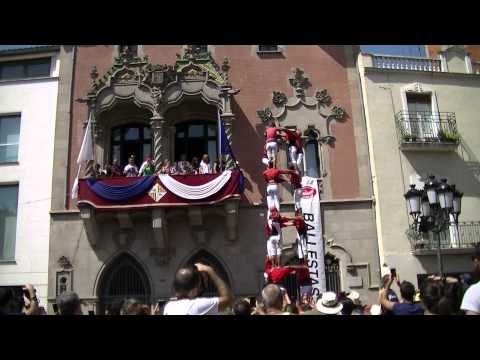 Castellers de Barcelona: 3d8 Festa Major de Granollers 30/08/2015