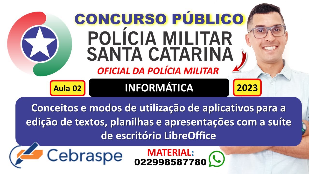 Conceitos e modos de utilização de aplicativos para a edição de textos | Concurso PM SC 2023