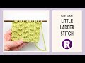 How to knit little ladder stitch  easy knitting pattern for beginners