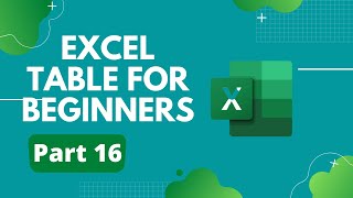 Data validation with an Excel table - Excel Table For Beginners (Part 16)