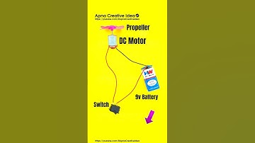 How To Connect DC Motor With Switch And Battery Step By Step #shorts