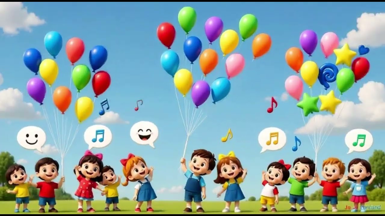 Enchanted Balloon Ride 🎈 | Learn Numbers and Colors | Fun Educational Nursery Rhyme