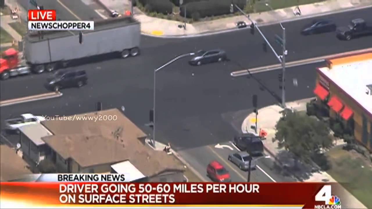 Los Angeles Police Chase 2015 KNBC - YouTube