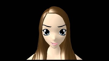 Longing of Love with big pupil  - 3D Anime Facial Expression