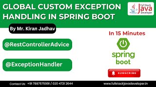 Global Custom Exception Handling in Spring Boot | Learn with Mr. Kiran Jadhav