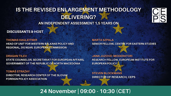 Is the revised enlargement methodology delivering? (An independent assessment 1,5 years on)