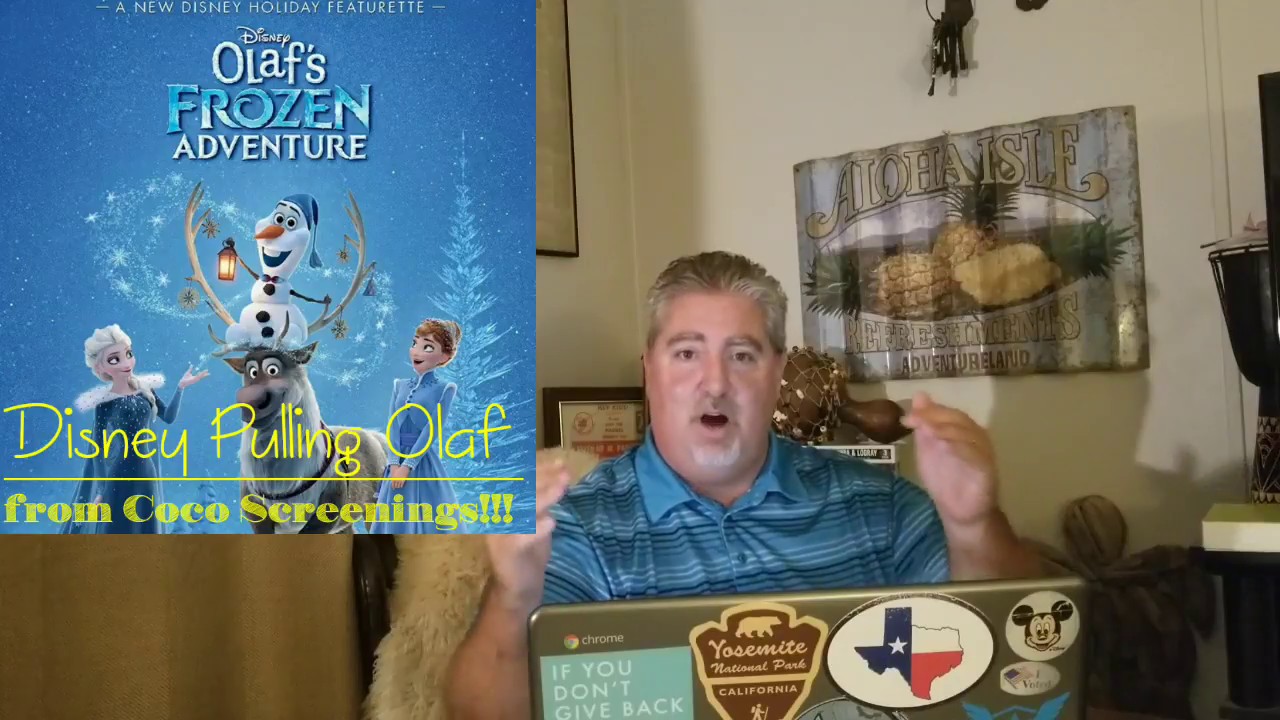 Vlogmas Day 2 Disney Pulls Olaf From Coco Screenings Youtube