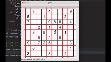 Sudoku 9x9  puzzle solved in a second by python openCv  AI 2O2O TUTO (iGHALi)
