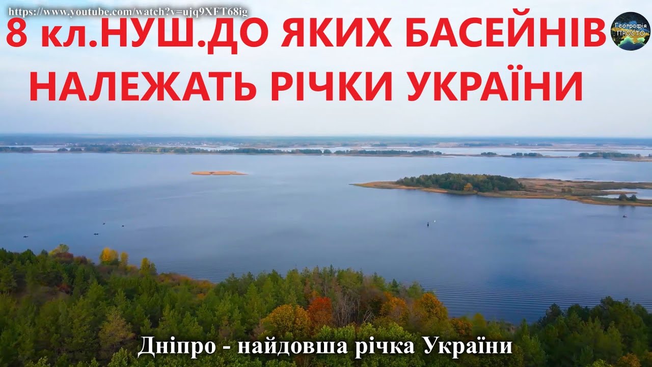 8 кл.НУШ.21.До яких басейнів належать річки України