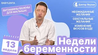 13 неделя беременности - что происходит с малышом и мамой, как выглядит ребенок, изменение вкуса