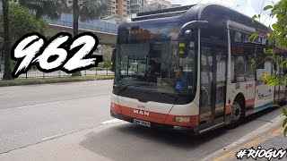 SMRT bus service 962 (SMB1386R) MAN A22 (joyride)
