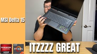 MSI Delta 15 Review Ryzen 5800H + RX 6700M: All AMD Laptop Beast!