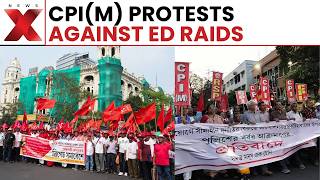 CPI(M) Workers Protest Enforcement Directorate Raids At Pinarayi Vijayan Residence |NLatest News