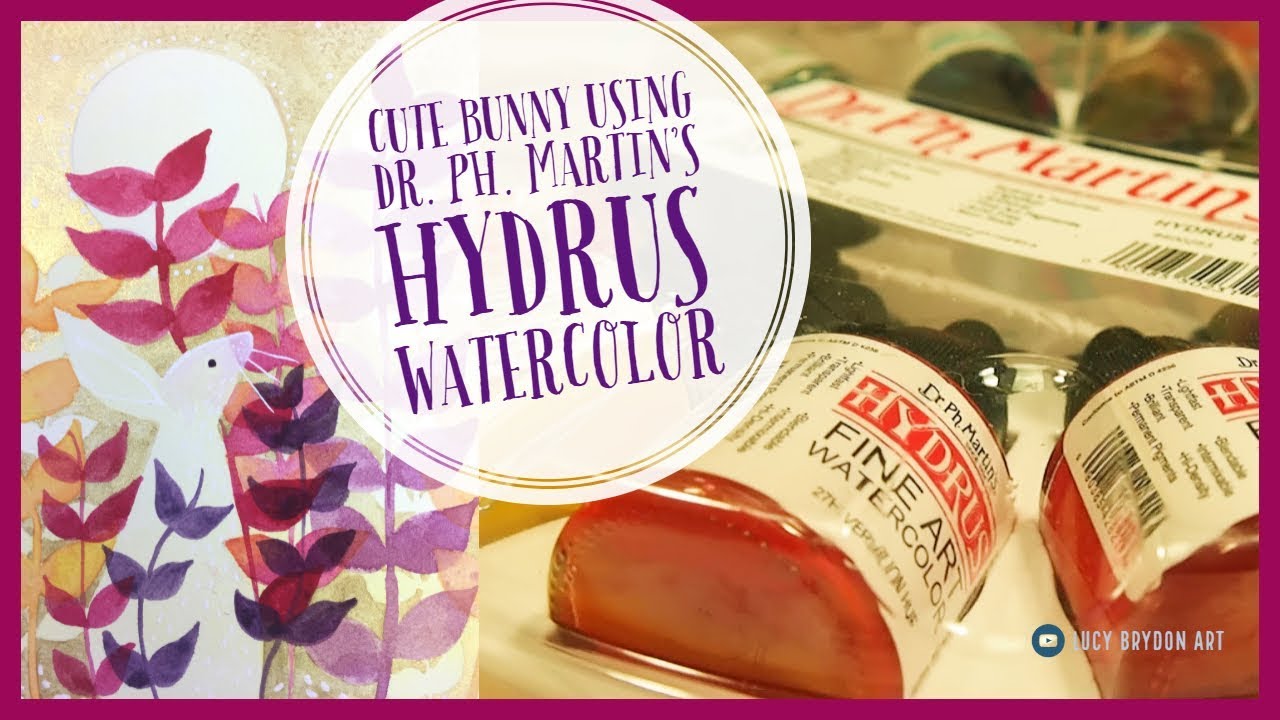 Watercolor Wednesdays: using Dr Ph Martins hydrus watercolors 