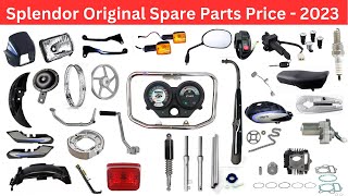 Splendor Spare Parts Price List  2023|Hero Honda Splendor Plus All Spare Parts Price |Original Parts screenshot 2