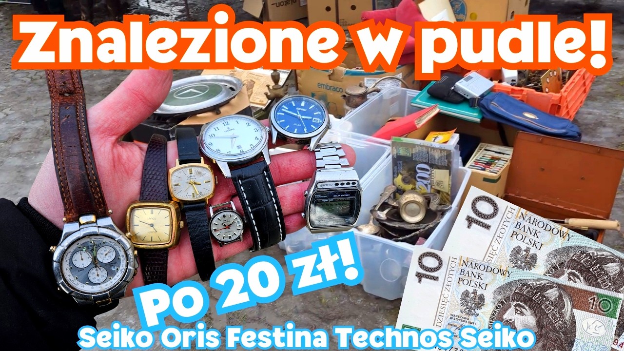 Zegarki po 20zł leżały w pudle, wystarczyło się schylić. Zysk na giełdzie staroci?