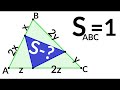 Сможешь найти площадь части треугольника?