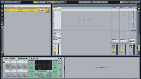Ableton Racks - Assigning Macro to Parameter and On Button