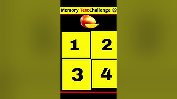 Memory Test || Riddles And Puzzles For Iq Test || part 1 || #quiztime #shorts