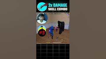 New 2x High Damage Character Combination for CS Rank 🔥🤫 Free Fire #shorts || FireEyes Gaming