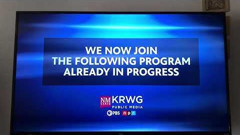 KRWG “We Now Join The Following Program Already In Progress” (2020)