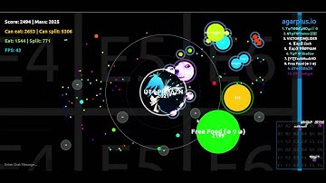 Agar.io Gameplay w/ Team Unity-Clan Complication