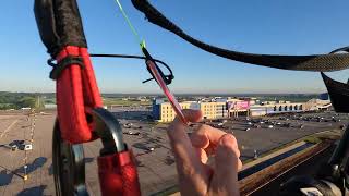Nice morning flight in Fly products Xenit trike, low pass thru river.