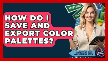 How Do I Save And Export Color Palettes? - Marketing and Advertising Guru
