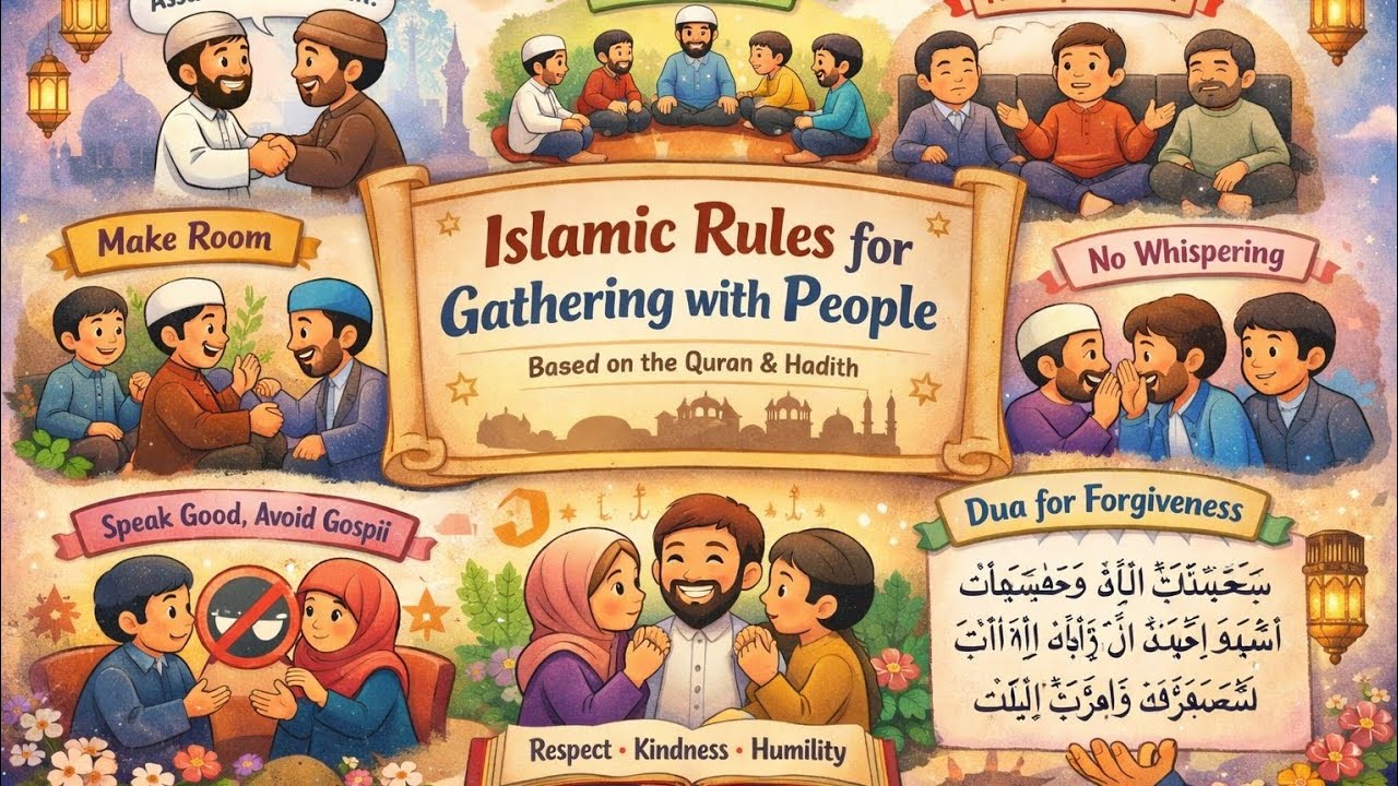 ISLAMIC RULES FOR GATHERING WITH PEOPLE. - YouTube