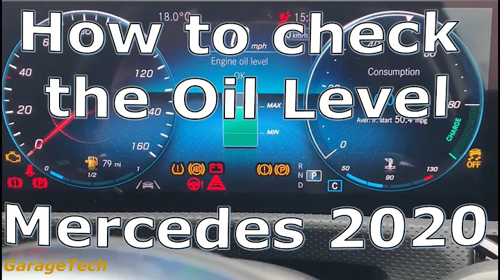 How to check the oil level, Mercedes A Class 2020 B Class, C class, E class, G class, CLS, GLE, GLS