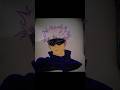 I try to draw gojo from jujutsu kaisen #saturogojo #jujutsukaisen #drawing #color #art