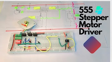 555 Timer to Control Six Cable Bipolar DC Stepper Motor