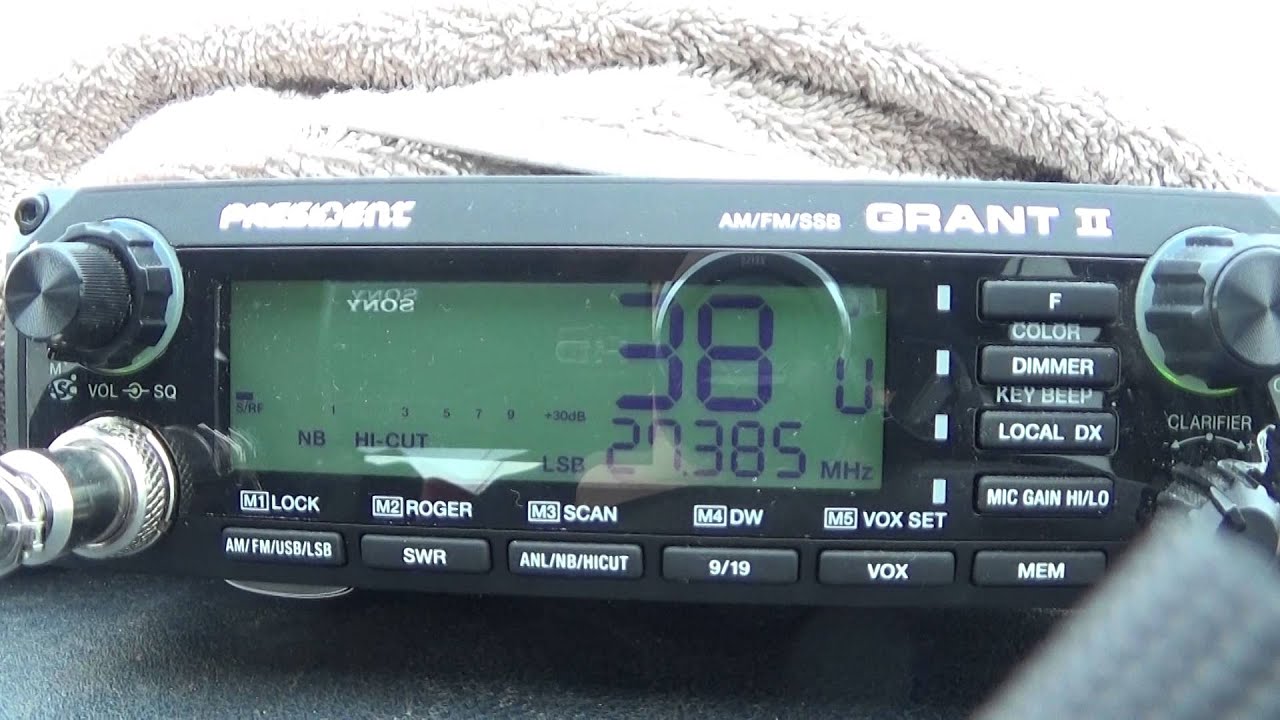 president grant 2  channel 38 LSB Skip On 11M 27 MHZ DX