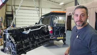 Toyota 1HZ diesel short block overview