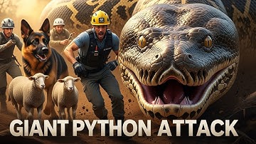 Heroic Rescue Team Saves Sheep and German Shepherd From Giant Python | Wild Monster Battles