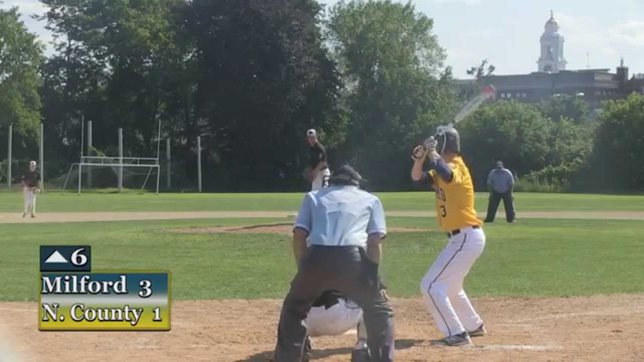 Milford Legion Baseball July 11, 2015 vs North County YouTube