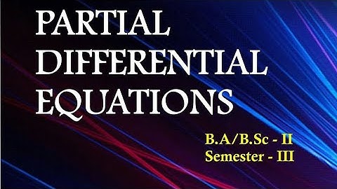 partial differential equation chapter 6 ex soln 6.4 #bsc #ba 3rd semester maths