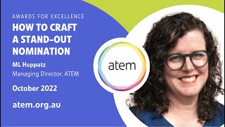 ATEM Awards for Excellence: how to craft a stand-out nomination