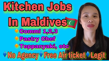 KITCHEN JOB HIRING | MALDIVES