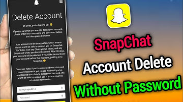 snapchat account kaise delete kare | snapchat id delete permanently | snapchat account delete #snap