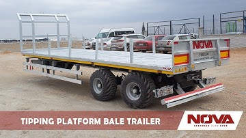 TIPPING PLATFORM BALE TRAILER