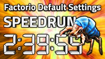 Factorio "Default Settings" Speedrun in 2:39:55 by AntiElitz [former World Record]