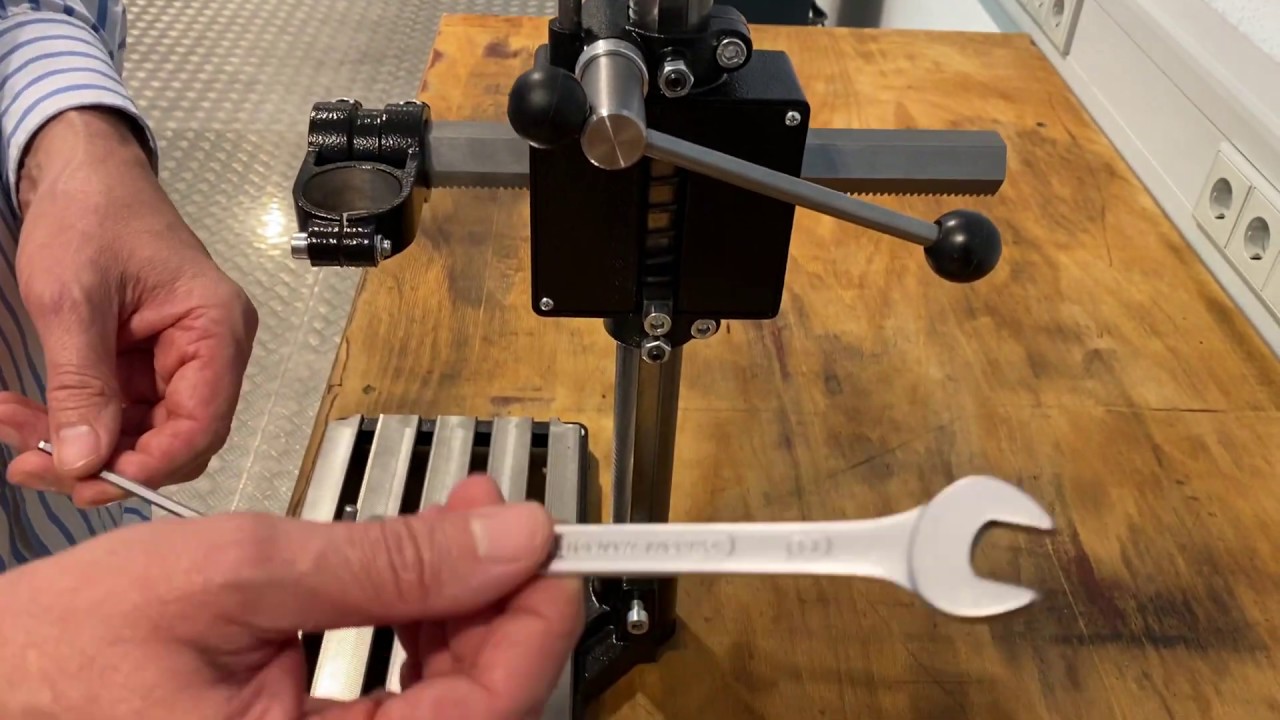 WABECO Bohrständer BF1242 - Professioneller Fräsständer Mit Spannpratzen