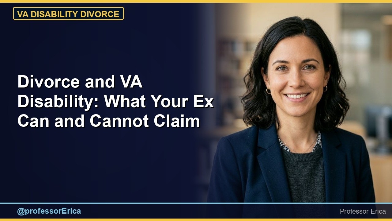 VA Benefits: Divorce and VA Disability — What Your Ex Can and Cannot Claim