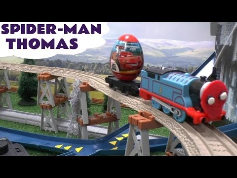 Surprise Eggs Play Doh Cars Thomas The Tank Engine Spider-Man Marvel