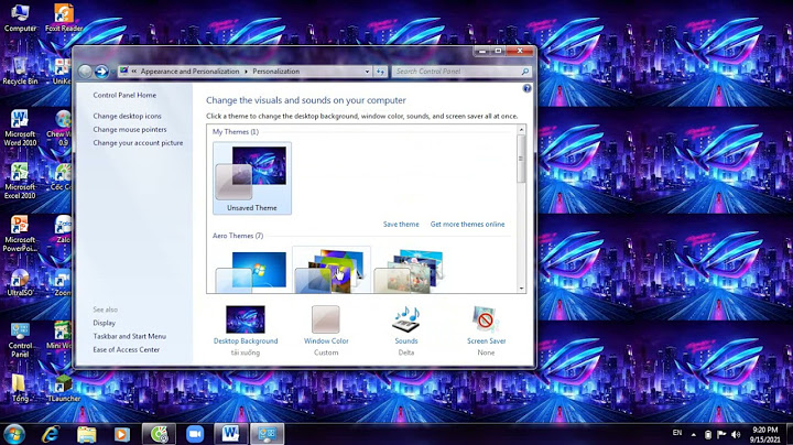 Hướng dẫn đổi hình nền máy tính win 7 năm 2024