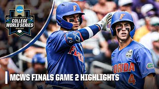 Men's College World Series Finals, Game 2: LSU Tigers vs. Florida Gators | Full Game Highlights