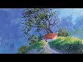 Как нарисовать пейзаж перед грозой/How to paint a landscape before a thunderstorm