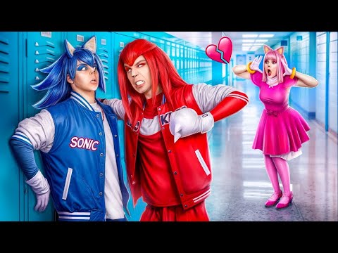 Видео: Knuckles vs Sonic! Kirpi Sonic ve Amy Rose Aşk Hikayesi!
