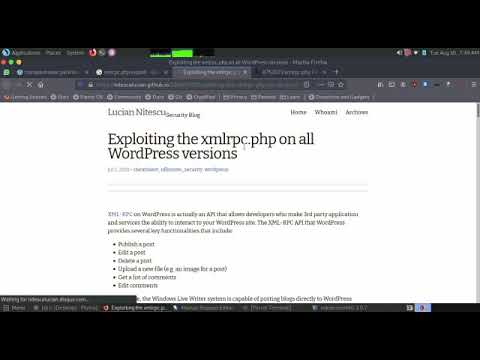 Exploiting the xmlrpc.php